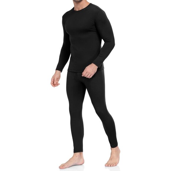 Thermal Underwear for Men Long Johns with Fleece Lined Base Layer Men Cold Weath